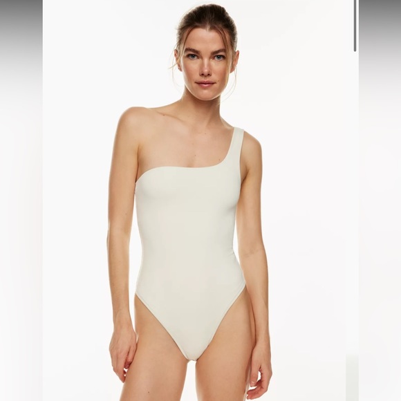 Aritzia TNA one shoulder strap bodysuit grey size small - Picture 1 of 12
